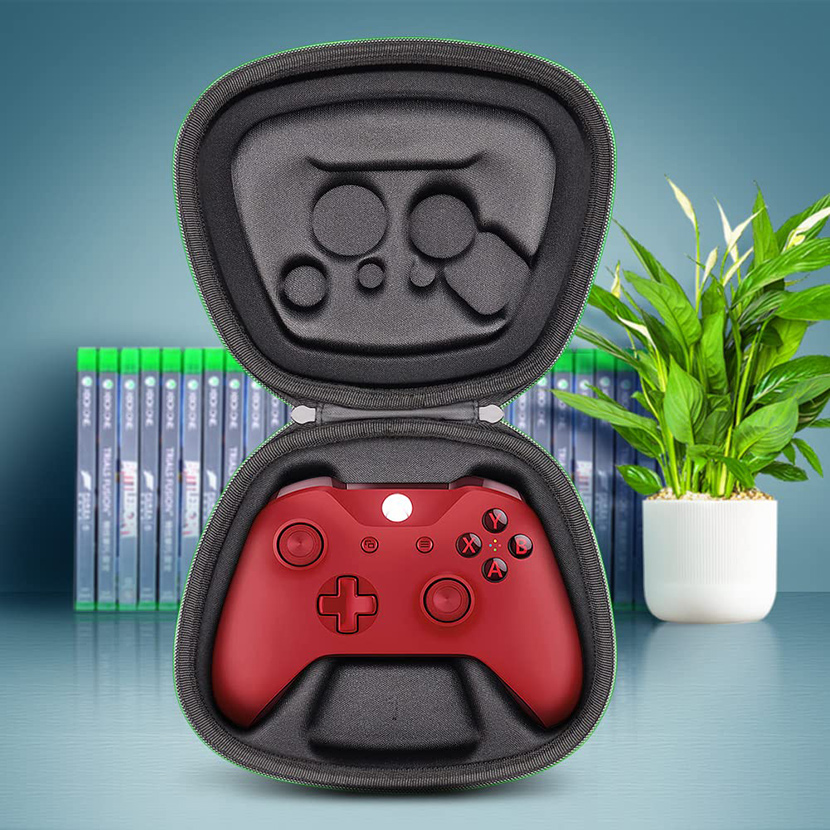 Protective Case Compatible with Xbox Series XS or Core Wireless Controller, Travel Carrying Bag Storage Case Controller Holder Home Safekeeping, Black (4)