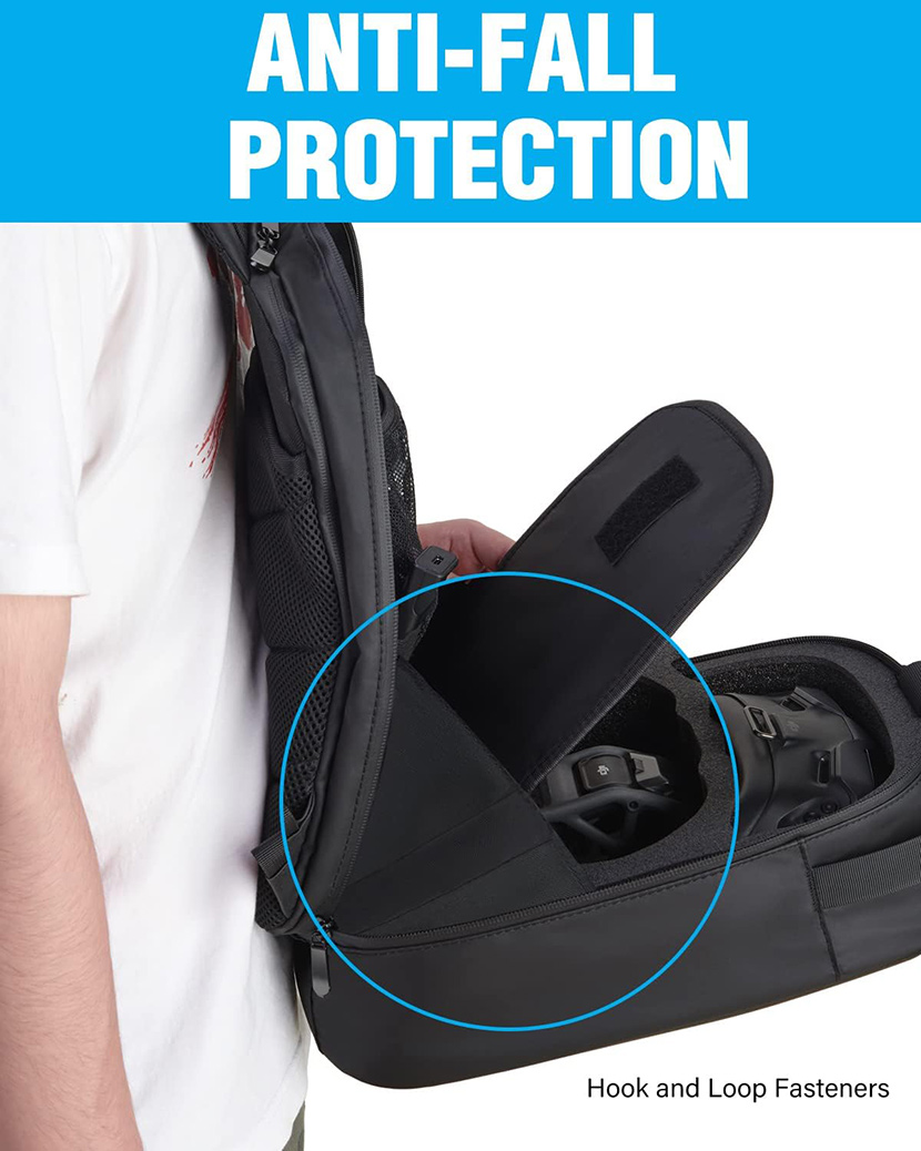 Waterproof Hard Carrying Case Drone Sling Backpack Bag (1)